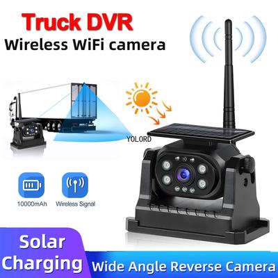 Auto Rückfahrkamera Backup-Parkkamera WiFi Drahtlose Solarstrombatterie 1080P Infrarot-Nachtsicht-Magnetkamera