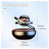 Car air freshener solar rotating refillable air purifier