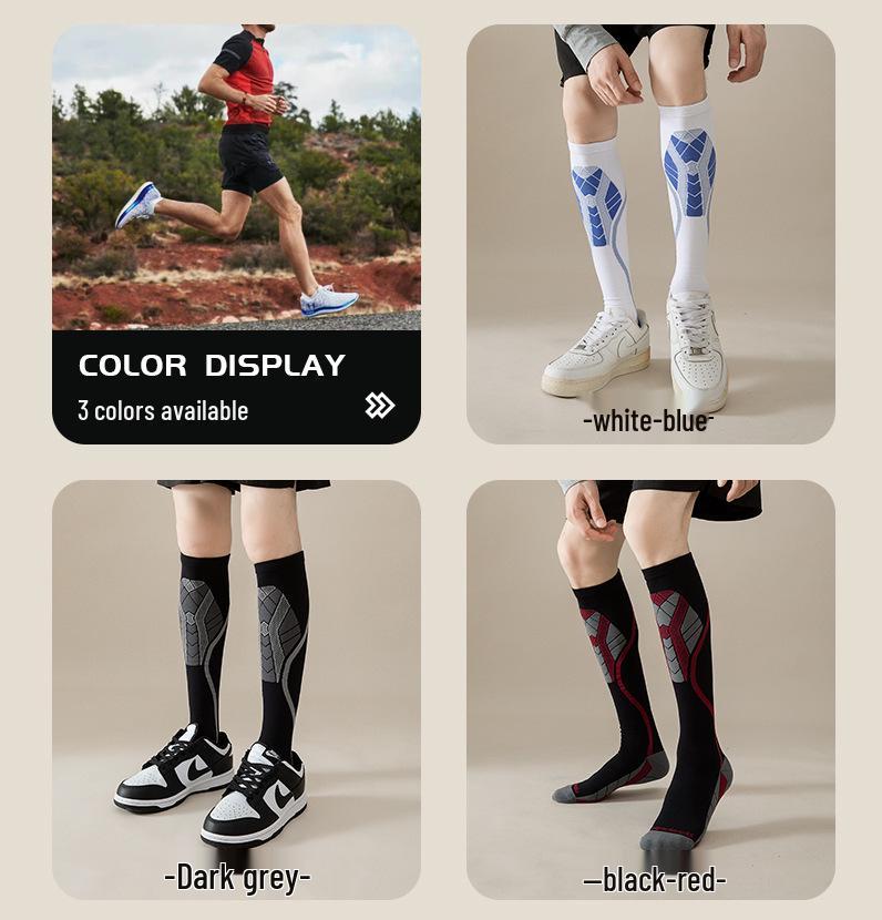 Kniehohe Sport-Kompressionssocken: Bequeme Druckunterstützung für das Laufen