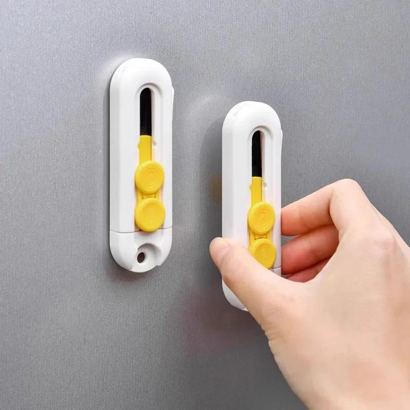 Box Cutter Mini Magnetic Box Cutter Box Cutter Safety Lock For Opening Packages Cartons Box Opener Razor Perfect For Home Use