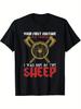 Viking Warrior I Was One of The Sheep Graphic Tee Unisexs Casual Breathable Cotton TShirt