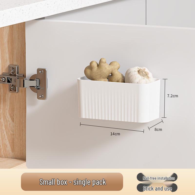 Wall-Mounted Storage Box: Cling Film Holder & Bathroom Organizer