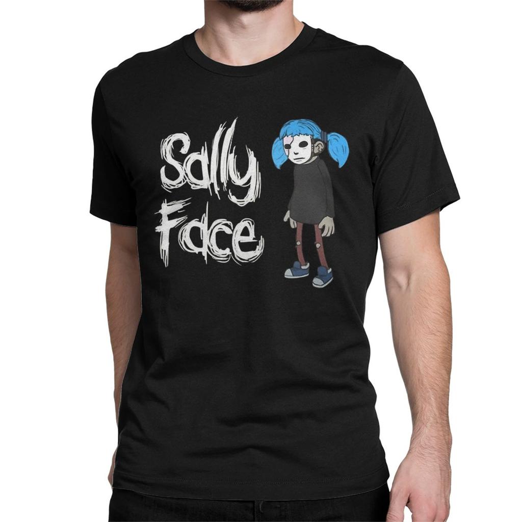 Sal Fisher Game Gothic Larry Sanitys Fall TShirt Men Women Sally Face Leisure Cotton Tees  Short Sleeve T Shirt Printed Tops