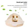 Rabbit Litter Pan Animal Potty Trainer Bunnies Corner Toilet Box Detachable Hollow Ferret Hamster Dragon Cat Guinea Pig Supplies