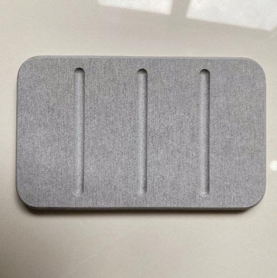 1pc Diatom Mud Soap Pad Super Absorbent Quick Drying Soap Dish Mat Bathroom Countertop Non-slip Soap Storage Rack