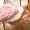 Rose Petal Plush Office Chair Cushion - Comfort for Long Sitting Sessions