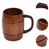 Pivní hrnek ve tvaru sudu, multifunkční minimalistický klasický dřevěný hrnek na kávu