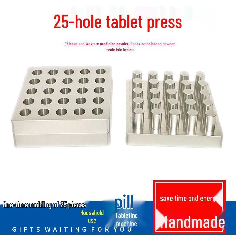 Ręczna prasa do tabletek do medycyny chińskiej i zachodniej, forma na proszek Sanqi, 10 mm