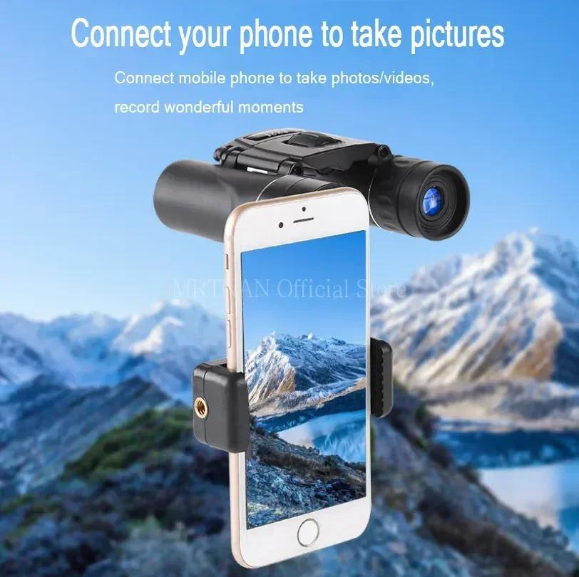3000X22 Powerful Binoculars Long Range BAK4 Telescope HD Portable Folding Low Light Monocular For Outdoor Hunting Camping
