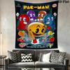Pac Man Wall Tapestry Aesthetic Wall Hanging Printed Fabric Blanket Decorative Tapestries for Bedroom Living Room Home Decor