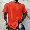 Men's Vintage Texture Print Short Sleeve T Shirt Loose Fit Casual Summer Daily Wear Crew Neck Top
