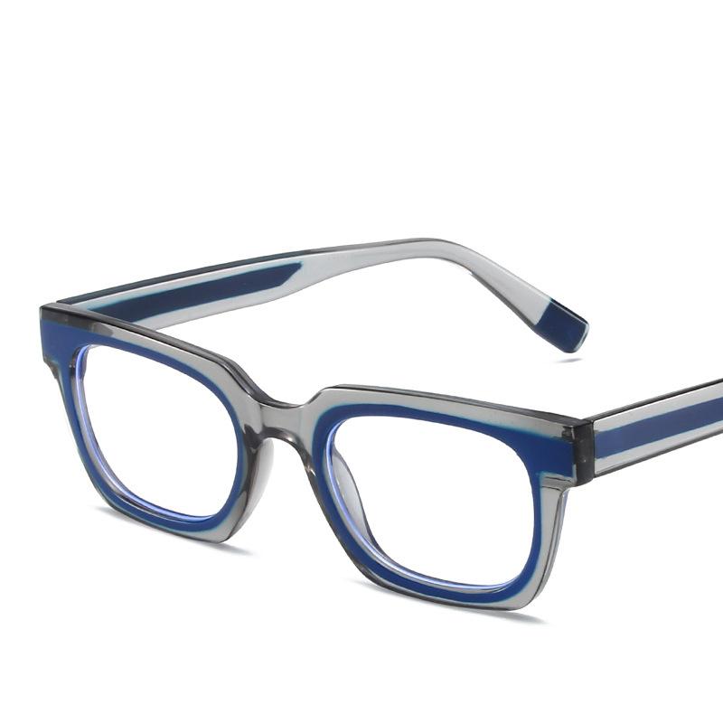Anti-Blaulicht-Brille Damen Für Herren Vintage Marke Designer Myopie Sehstärke Optisch Computer Zweifarbig Brillenrahmen