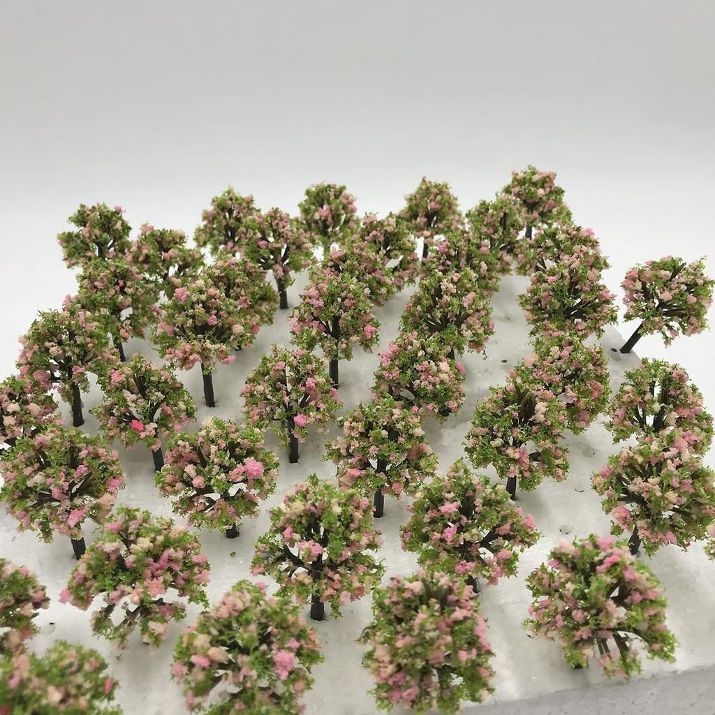 Green Cherry Palm Pine Forest N Architectural Tree Cherry 30 Pieces [DauStage] Blossom, Bamboo, Tree, Willow, Model, Gauge, Diorama, Railway,