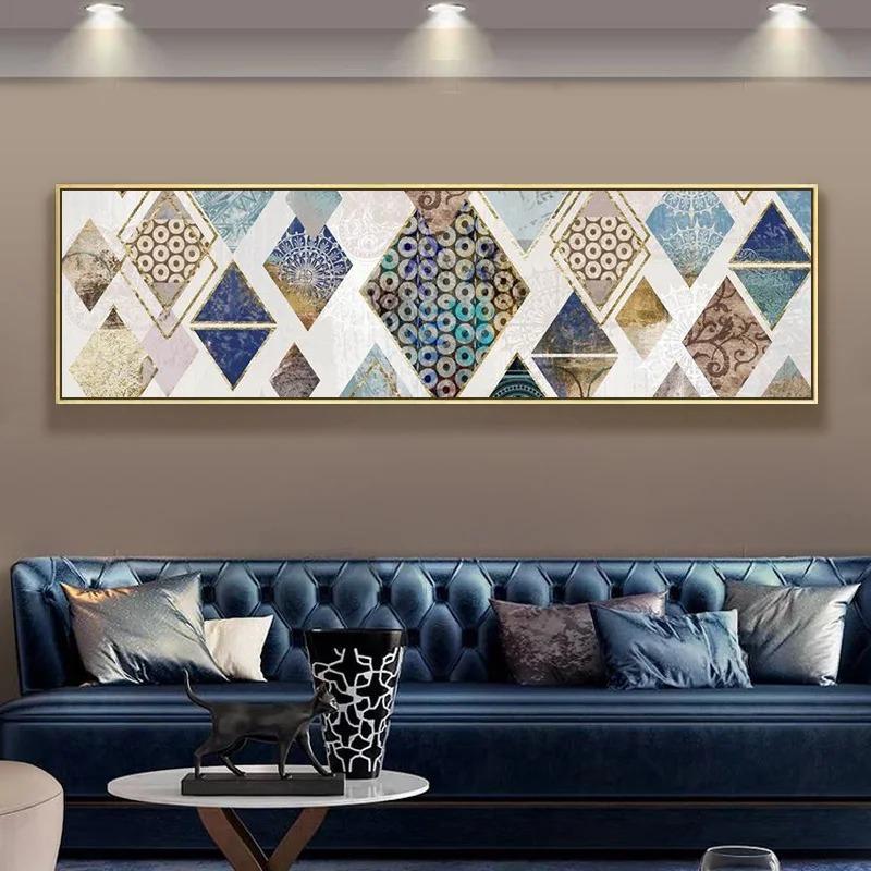 

Абстрактный пейзаж с изображением дерева, картина маслом на холсте, лес, солнечный свет, постеры и принты для гостиной, картина на прикроватной тумбочке, домашний декор 20x60cm Unframed