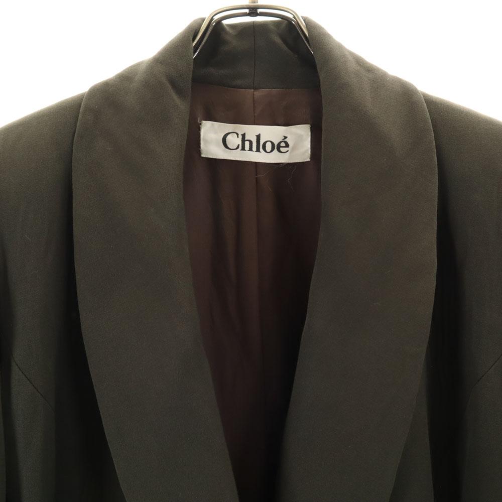 Chloe Shawl collar coat Khaki Women Used