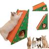 2-in-1 Cat Scratcher House Felt Cat Claw Board Climbing House Fun Cat House  Cat Play