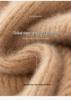 Women's Cashmere Solid Color Half-High Neck Sweater – Thick Knit, Slim Fit, Versatile Autumn/Winter Base Layer Top