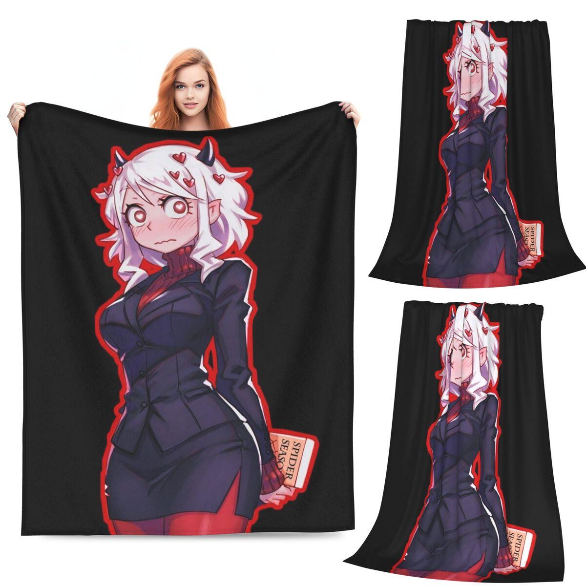 

Helltaker Pattern Anime Blanket Soft Warm Flannel Throw Blanket Bedspread for Bed Living room Picnic Travel Home Sofa 80x120cm