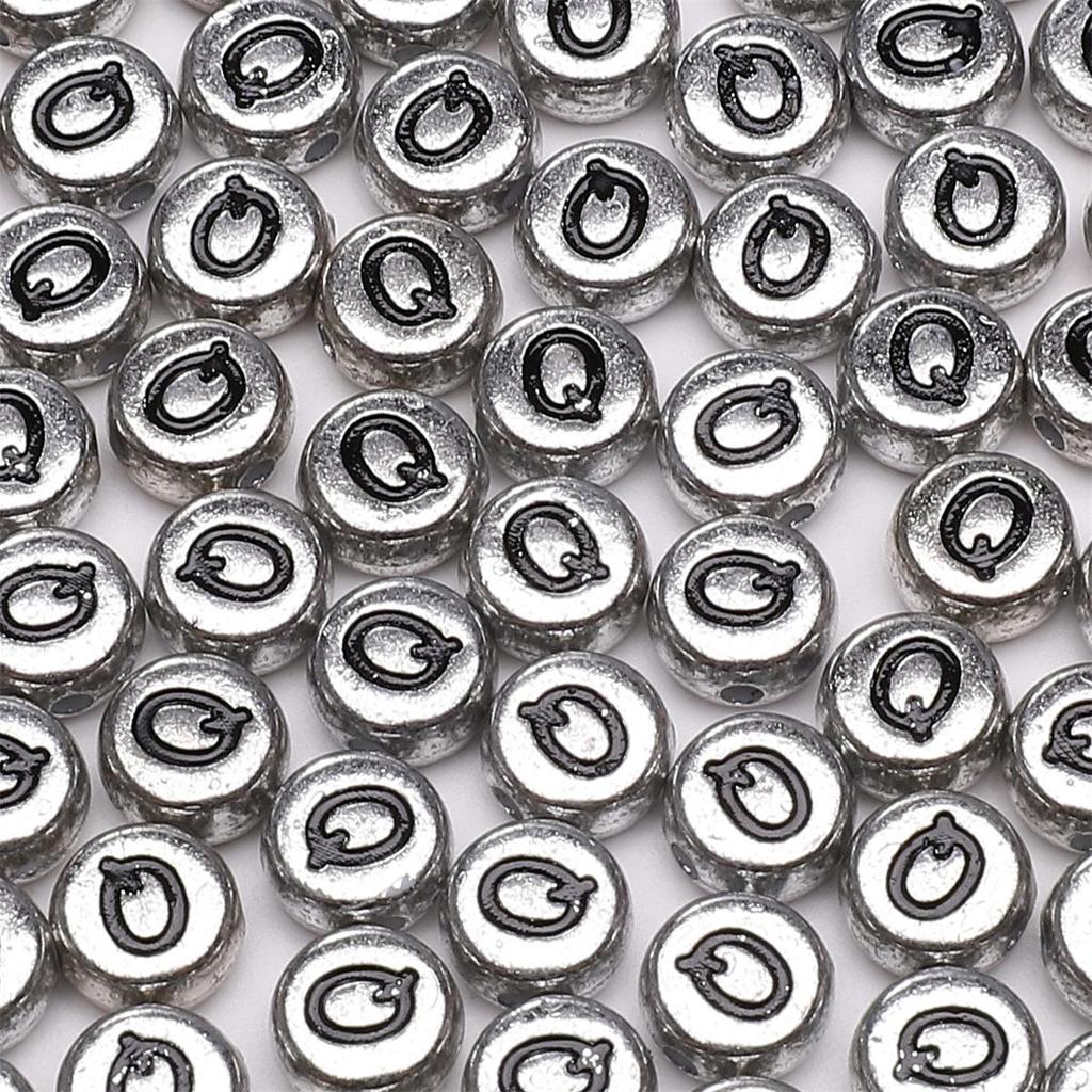 50Pcs Acrylic English Letter Beads For DIY Necklace Bracelet Earrings Jewelry Making Craft Accessories