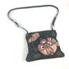 Prada Logo Embroidery Bag Crossbody Pochette Shoulder Bag Black/Multicolore