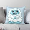 Little Yeti Snowman Square Pillowcase Polyester Linen Velvet Creative Zip Decorative Pillow Case Bed Cushion Cover 18"