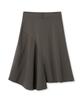 Milo Woman Cutoff Pleated Skirt 2 [Charcoal]