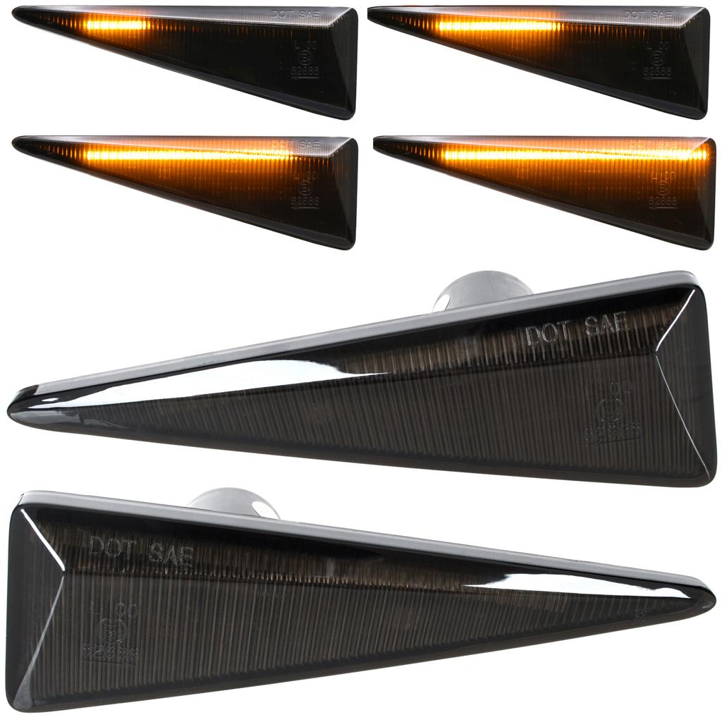 Renault Espace IV Grand Scenic II Megane II Scenic II Vel Satis LED side indicator SMOKED DYNAMIC 2 pcs. SET