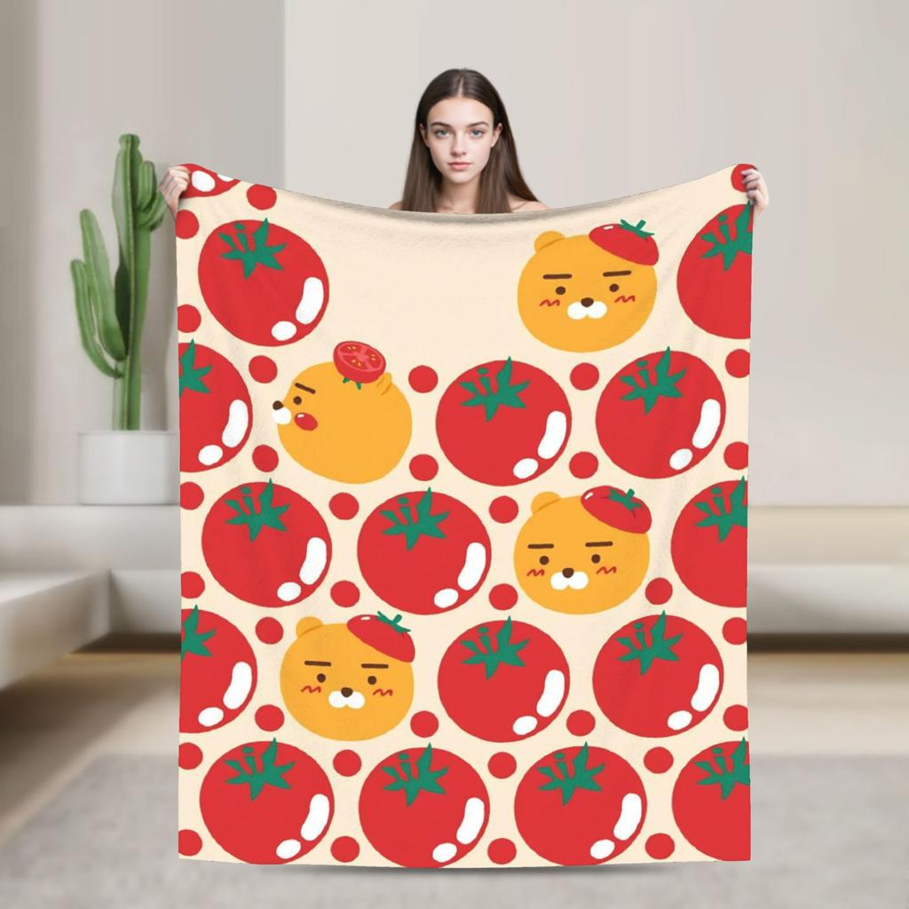 K-Kakaos F-Friends Plush Blanket Kids Flannel Throw Blanket For Couch Chair Soft Custom Quality Bedspread Gift Idea