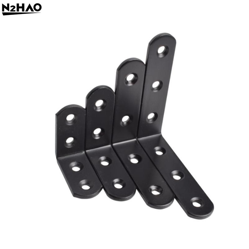 10/20PCS Furniture Support,Shelf Support Angle Bracket Steel Right Shelf Support Corner Bracket 90° Furniture L/I Shape Bracket