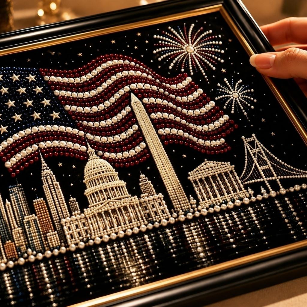 Independence Day DIY Painting Kit, 4th of Set for Adults Kids, Patriotic , Fun Holiday Activity, Home Wall Decor