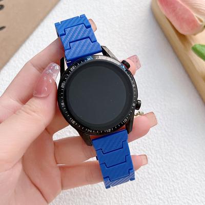 Carbon Fiber Strap For Samsung Galaxy 5/4/4 classic/46mm/42mm/5pro/Active 2 20mm 22mm Bracelet Huawei Watch Gt 3/2/2e/pro/Runner