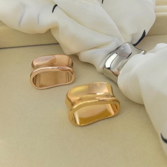 Wavy Scarf Ring Simple Silk Scarf Ring Fashion Scarf Holder Slide Ring
