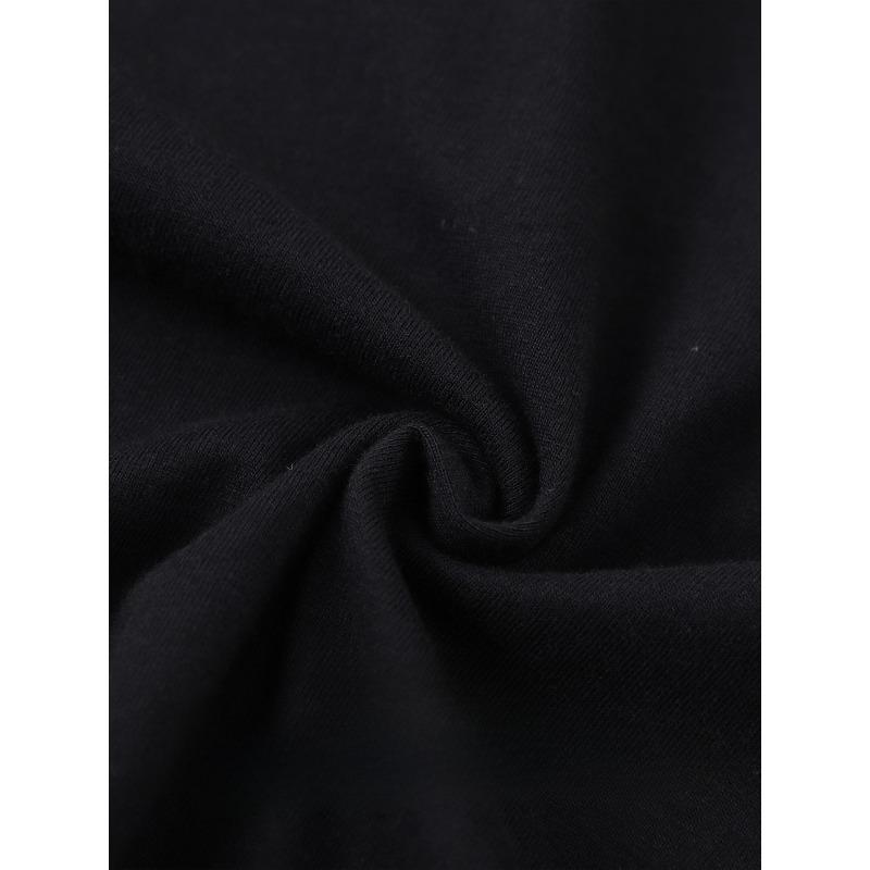 European Sizes Men's T-Shirt with Edgy Gothic Streetwear Design - Short Sleeve Round Neck Tee, Skull & Bone Print for Casual Wear, Gym