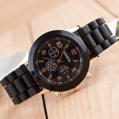 Eneva Geneva Silicone Watch Women's Color Jelly Student Leisure Watch
