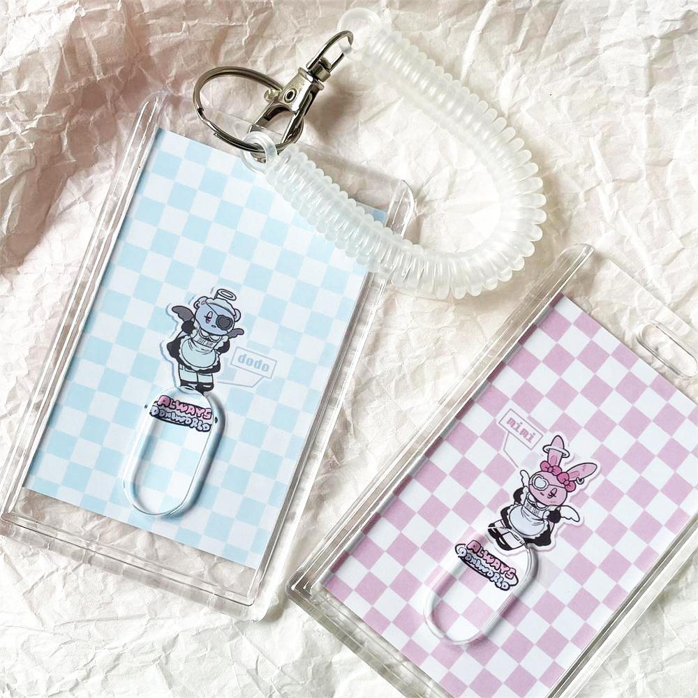 Photocard Holder Idol Photo Protector Photo Binder Idol Photo Sleeves Holder Pearl Keychain Student Stationery Supplies