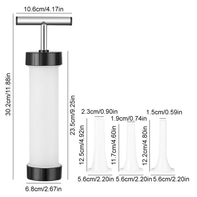 Hot Sale Manual Sausage Filling Machine Meat Stuffer Filler Salami Make Sausage Machine Homemade Sausage Tools Kitchen Supplies