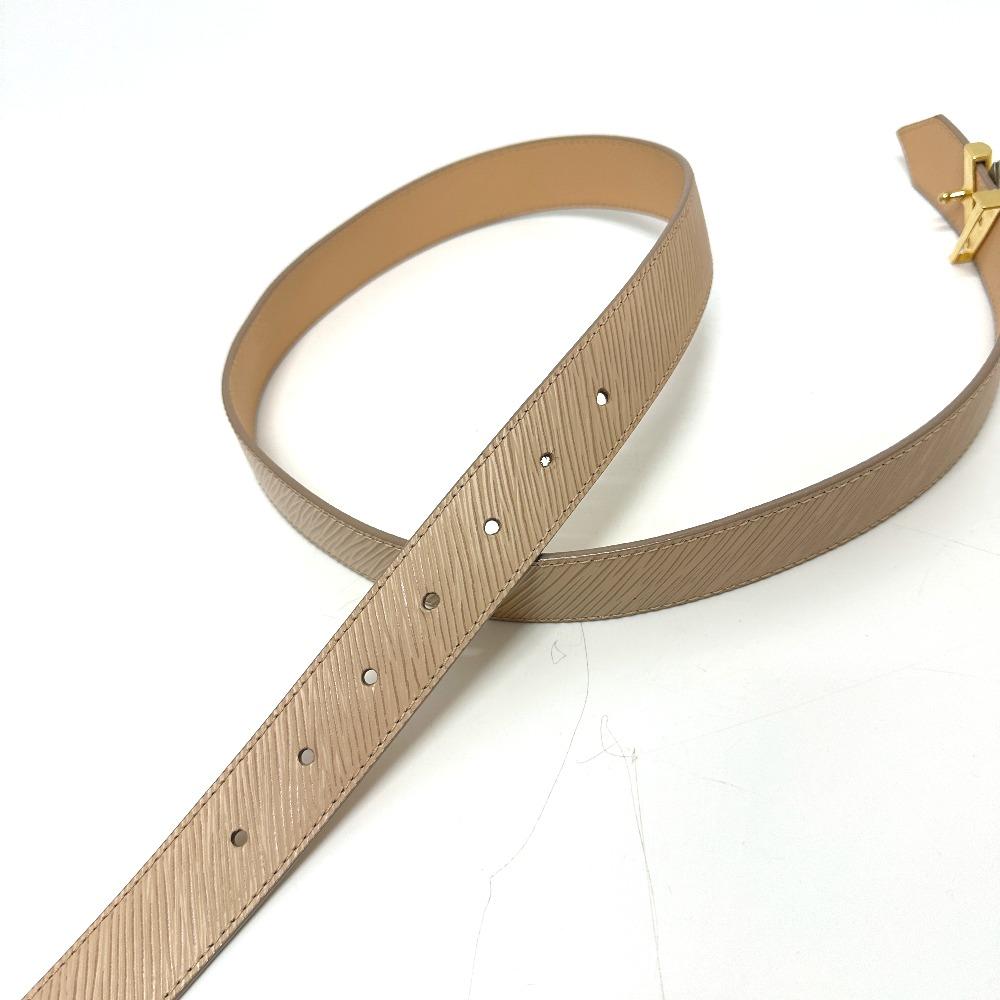 Louis Vuitton M9362 Ceinture Twist LV Buckle Slim Belt Epi Leather Beige
