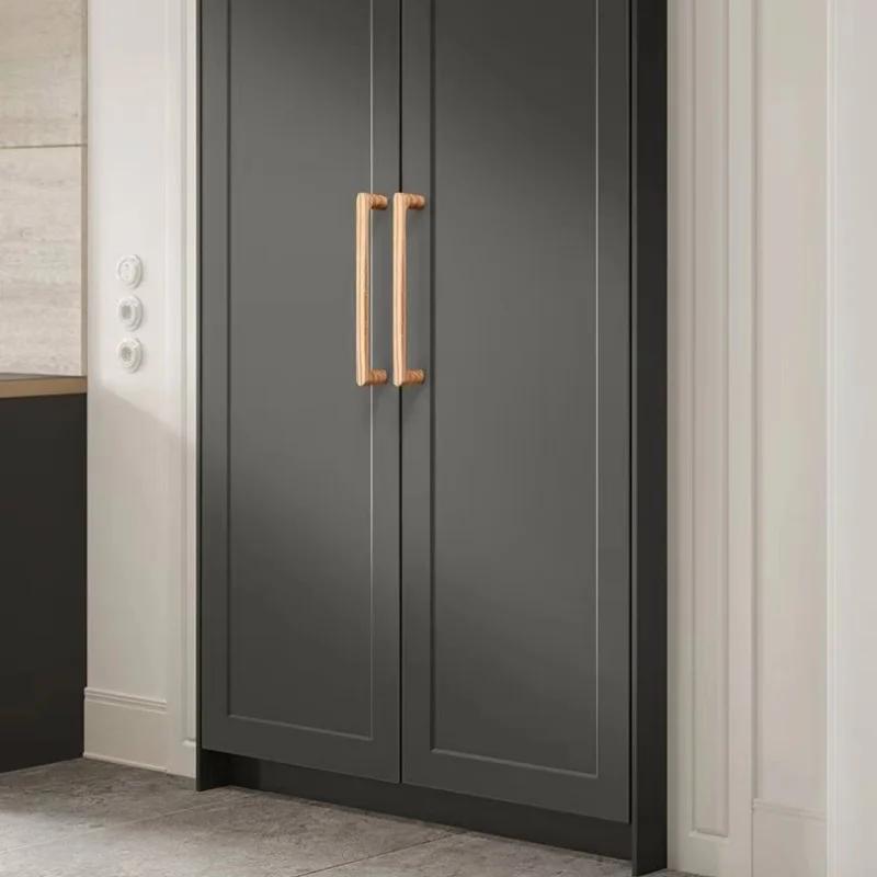 Nordic Wooden Cabinet Handle Cupboard Door Knob and Handle Kitchen Drawer Pulls Wardrobe Door Handles for Furniture Hardware