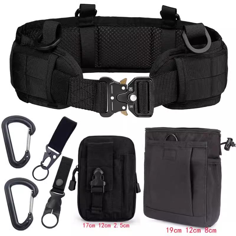 Tactical Outdoor Multifunction Waistband with Molle Accessories for CS Competitions