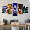 Prints HD Modular Frame 5 Pieces Anime Demon Slayer Shinobu Posters Canvas Paintings Wall Art Picture Home Decor for Living Room