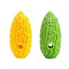 Pet Toy Interactive Puzzle Food Leakage Design Bite-Resistant Chew Toy Simulated Bitter Melon Shape Washable Teeth Cleaning Puppy Toy