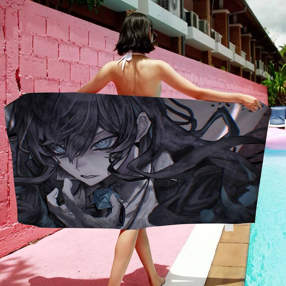 Singer Japaneses Ado Anime Beach Swimming Towel Soft Absorbent Washcloth Children's Gifts For Kids Travel Camping Gym