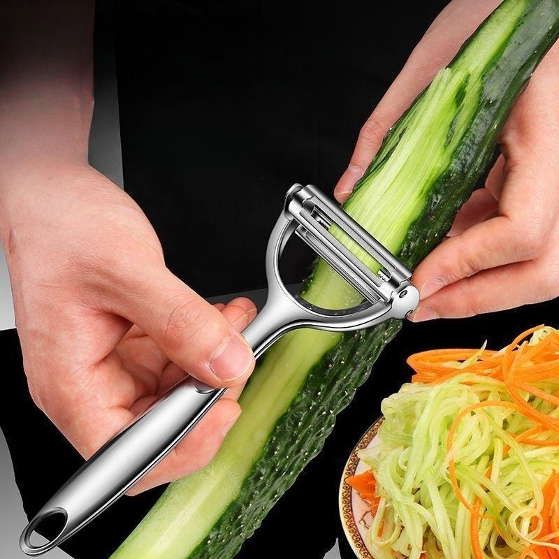 Kitchen Vegetable Peeler Stainless Steel Melon Planer Double-Head Peeler Household Multiple-Function Fruit And Vegetable Peeler