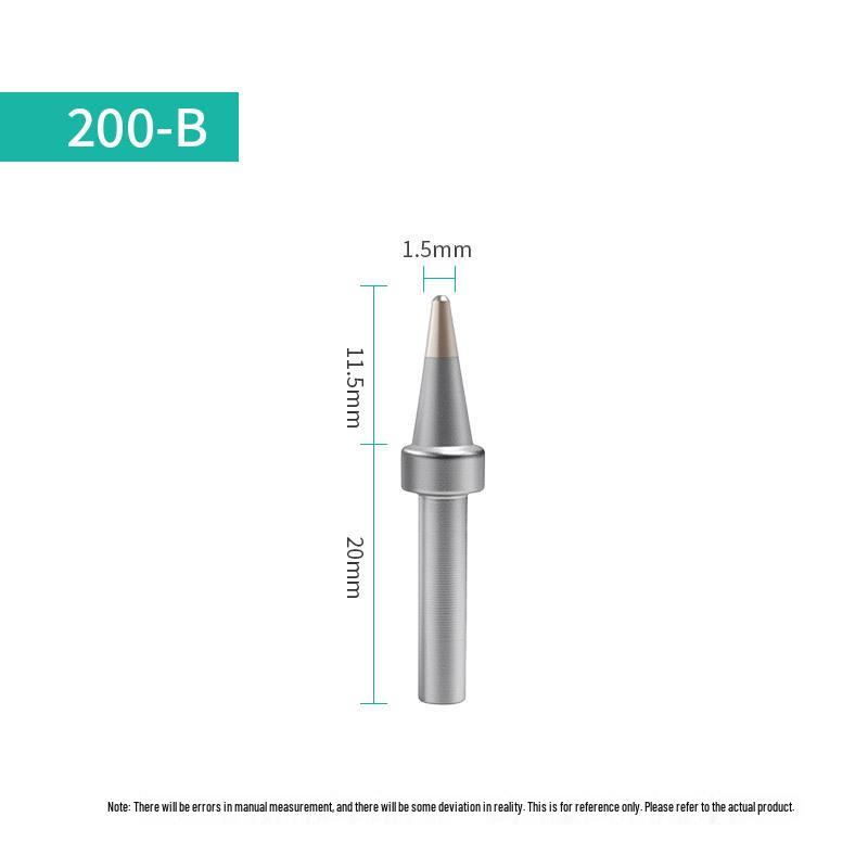 203h 90W High-Frequency Electric Soldering Iron Tip - 200 Universal Soldering Tips: Pointed, Horseshoe, K Knife, Matte Finish
