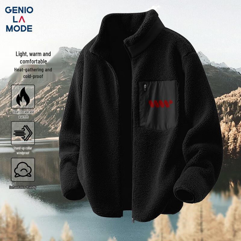 

GENIOLAMODE Men s Heavyweight Fleece Jacket XL