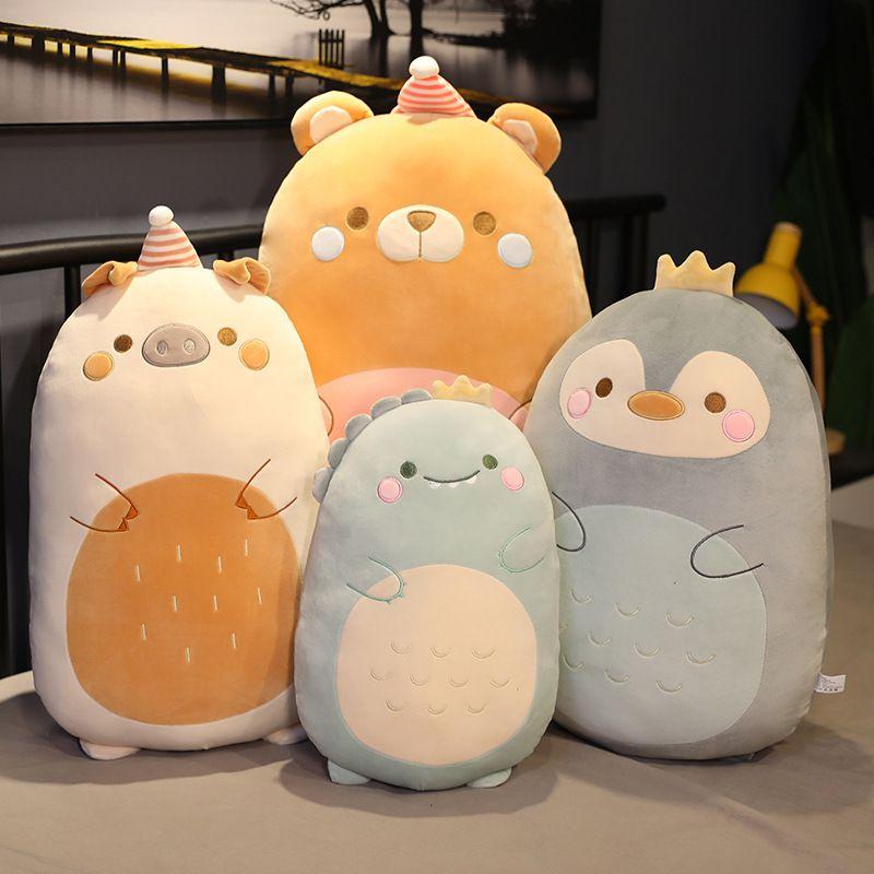Dinosaur Bear Plushie Penguin Plush Toy Doll Stuffed Toys For Girls Pillow Throw