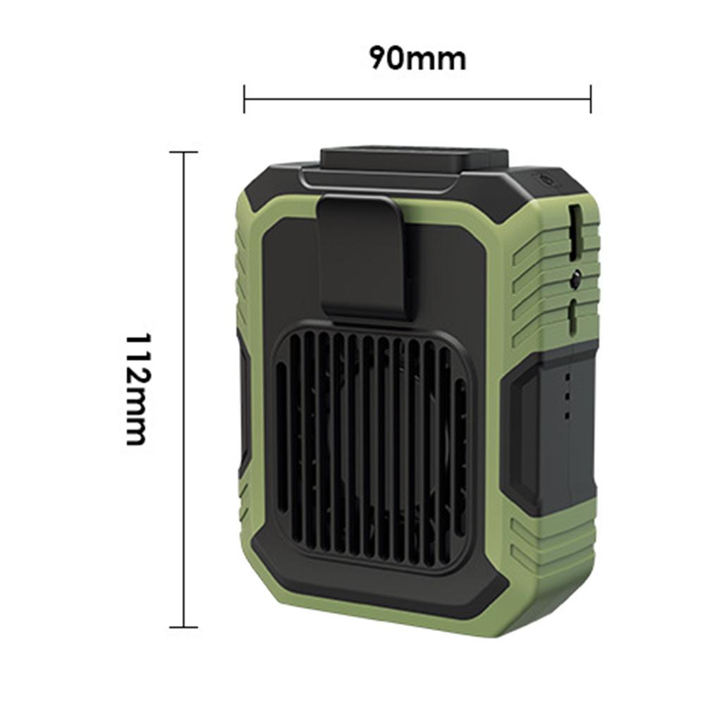 Hanging Neck/Waist Fan USB Mini Portable Rechargeable Fan Hands Free For Outdoor Camping Hiking Climbing Running Sports 6000mAh
