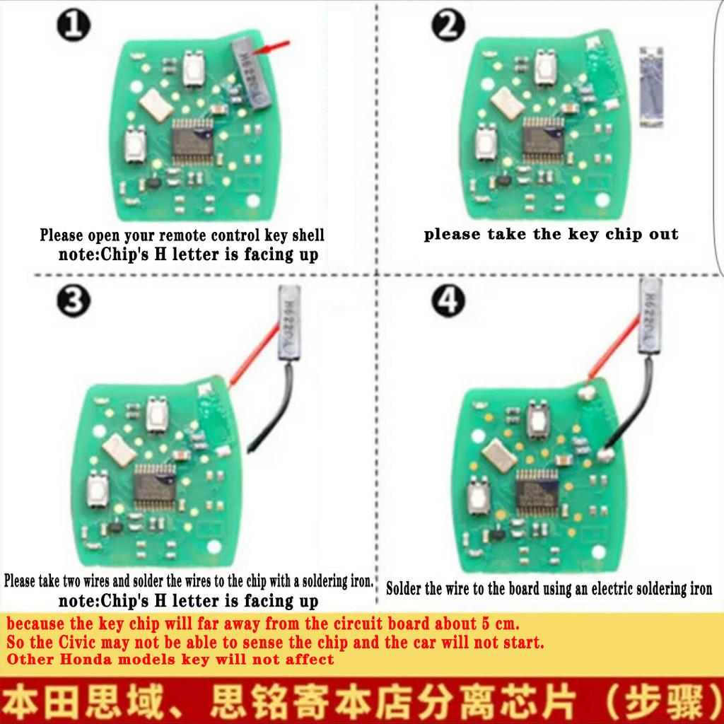 2/3/4 Buttons Modified Remote Key Shell Fob Case For Honda Fit Crv Civic 2009 Insight Ridgeline Hrv Jazz Accord Jazz 2008