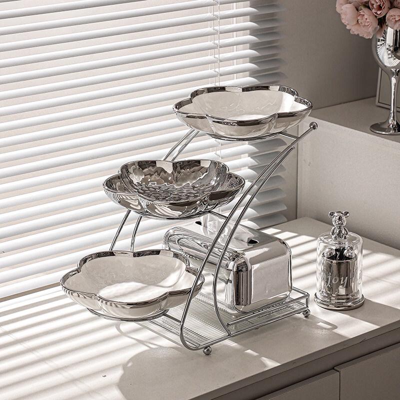 

Elegant Ceramic Fruit & Snack Tray