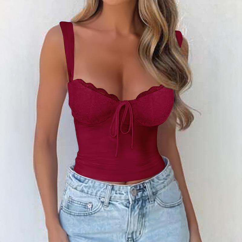 Sexy Style Lace T-shirt Women's Spring and Summer